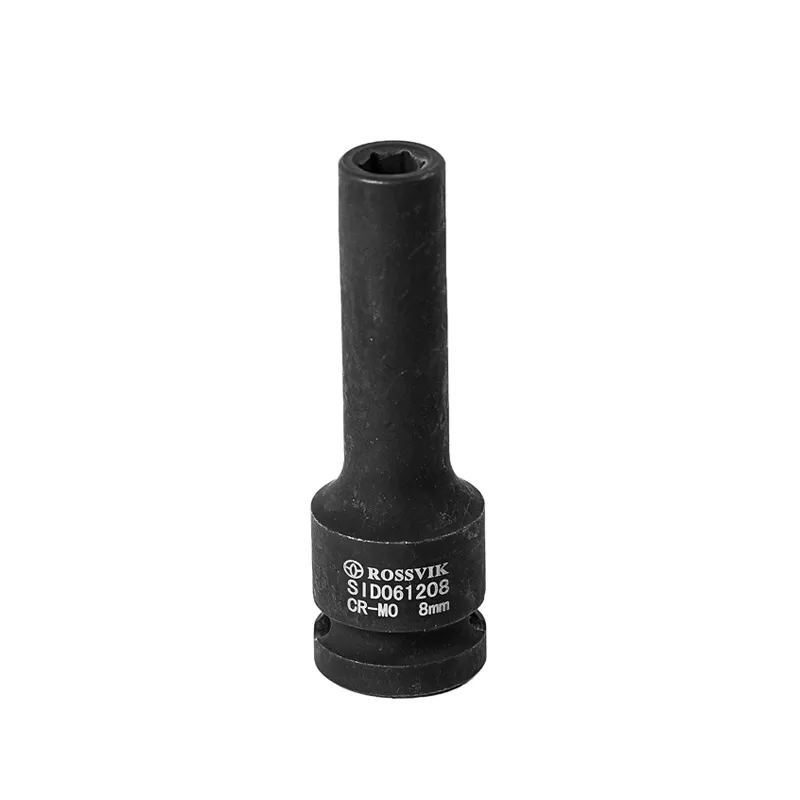 SID061208 Головка торцевая ударная, глубокая ROSSVIK, 1/2", 8мм SID061208 Головка торцевая ударная, глубокая ROSSVIK, 1/2", 8мм