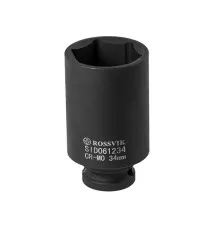 SID061234 Головка торцевая ударная, глубокая ROSSVIK, 1/2", 34мм
