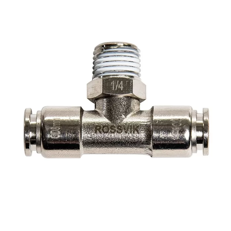 B187/7.R Цанговый разъем ROSSVIK Т-обр 1/4" 8х6 B187/7.R Цанговый разъем ROSSVIK Т-обр 1/4" 8х6