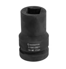 SID01SQ21 Головка торцевая ударная четырехгранная ROSSVIK, 1", 21мм, L-80мм