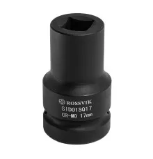 SID01SQ17 Головка торцевая ударная четырехгранная ROSSVIK, 1", 17мм, L-80мм