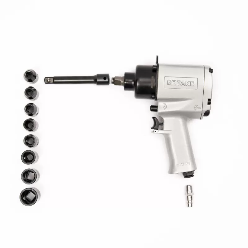 Гайковерт пневматический RT-5270K, 1/2", 720Нм, 7000ом/мин, с набором головок