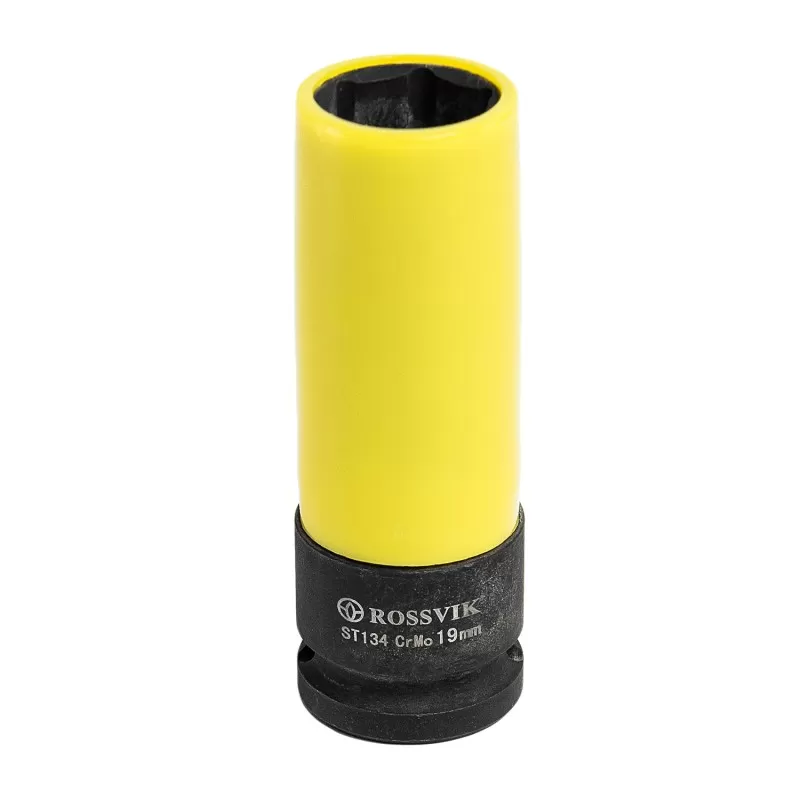 ST134 Набор головок ударных глубоких тонкостенных ROSSVIK 1/2", 17,19,21мм с цветной пластиковой вту ST134 Набор головок ударных глубоких тонкостенных ROSSVIK 1/2", 17,19,21мм с цветной пластиковой вту