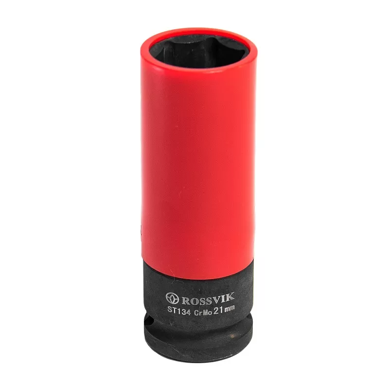 ST134 Набор головок ударных глубоких тонкостенных ROSSVIK 1/2", 17,19,21мм с цветной пластиковой вту ST134 Набор головок ударных глубоких тонкостенных ROSSVIK 1/2", 17,19,21мм с цветной пластиковой вту