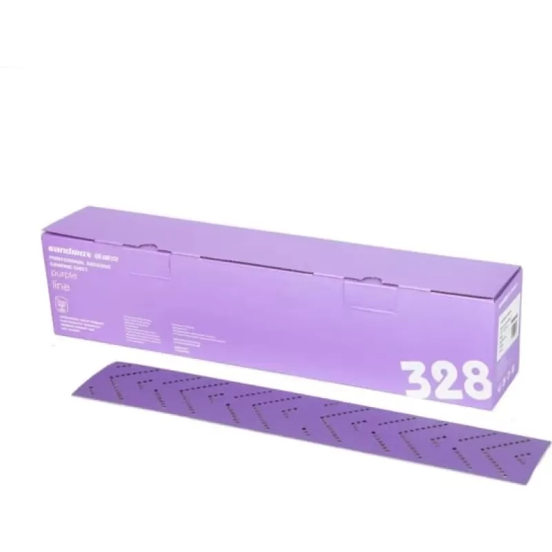Полоски шлифовальные на пленочной основе 328 Purple Zirconia Multi holes (70х400 мм) SANDWOX