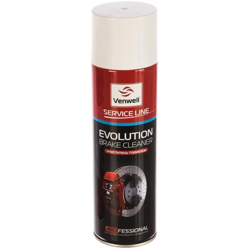Очиститель тормозов (аэрозоль). EVOLUTION Brake Cleaner VW-SL-003RU Venwell 500 мл Очиститель тормозов (аэрозоль). EVOLUTION Brake Cleaner VW-SL-003RU Venwell 500 мл