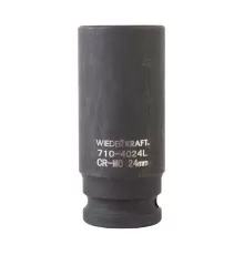 WDK-710-4024L Головка торцевая ударная глубокая 1/2", 6 граней, 24 мм