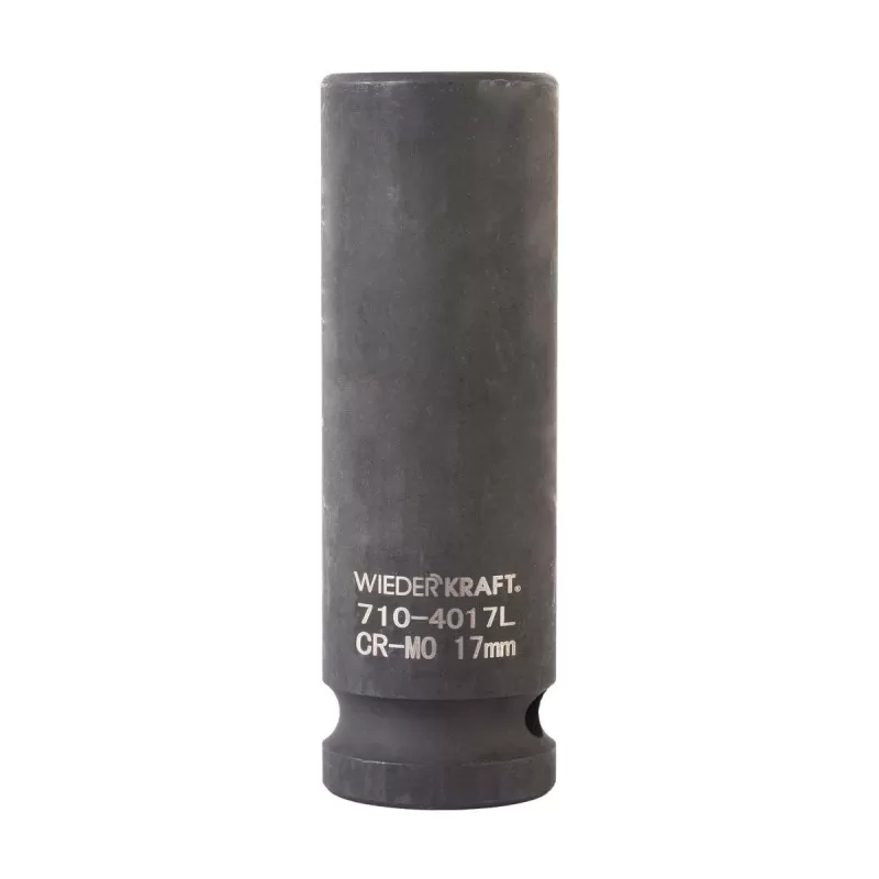 WDK-710-4017L Головка торцевая ударная глубокая 1/2", 6 граней, 17 мм, WiederKraft WDK-710-4017L Головка торцевая ударная глубокая 1/2", 6 граней, 17 мм, WiederKraft
