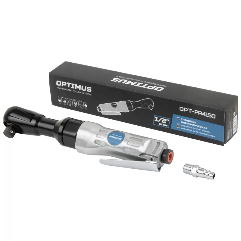 OPT-PR4150 Пневматическая трещотка 1/2”, 240 Об/ мин, 95 Нм, OPTIMUS OPT-PR4150 Пневматическая трещотка 1/2”, 240 Об/ мин, 95 Нм, OPTIMUS