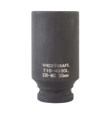 WDK-710-4030L Головка торцевая ударная глубокая 1/2", 6 граней, 30 мм