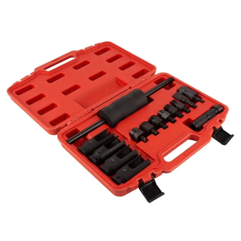 WDK-214980 Съемник дизельных форсунок набор, 14 предметов, WiederKraft WDK-214980 Съемник дизельных форсунок набор, 14 предметов, WiederKraft