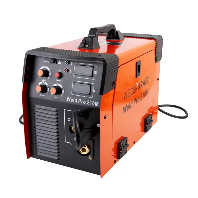 Weld Pro 210M Сварочный аппарат инверторный 210A, 220В MIG/MAG/MMA, WiederKraft Weld Pro 210M Сварочный аппарат инверторный 210A, 220В MIG/MAG/MMA, WiederKraft